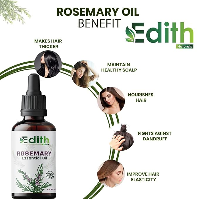 Rosemary Essential Oil For Diffuser , Aromatherapy , Hair fall And Hair Growth (30 ml)