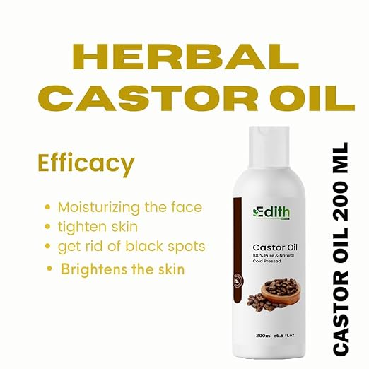 Castor Oil For Hair Growth And Eyebrow Growth (200 ml)