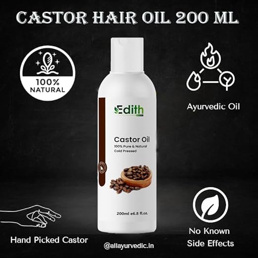 Castor Oil For Hair Growth And Eyebrow Growth (200 ml)