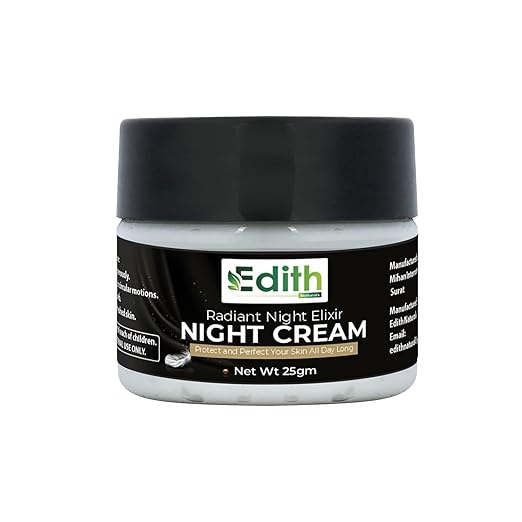 Edith Naturals Radiant Night Elixir Night Cream For Reduces Fine Lines (25gm)