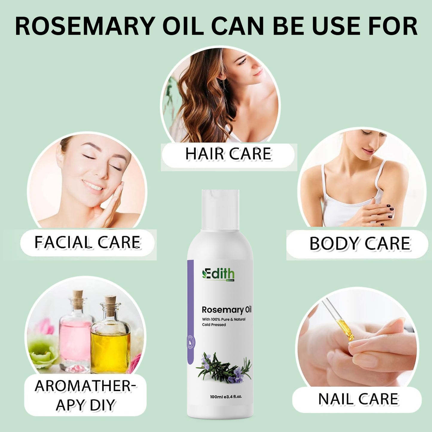 Rosemary Oil For Hair Growth  (100 ml)