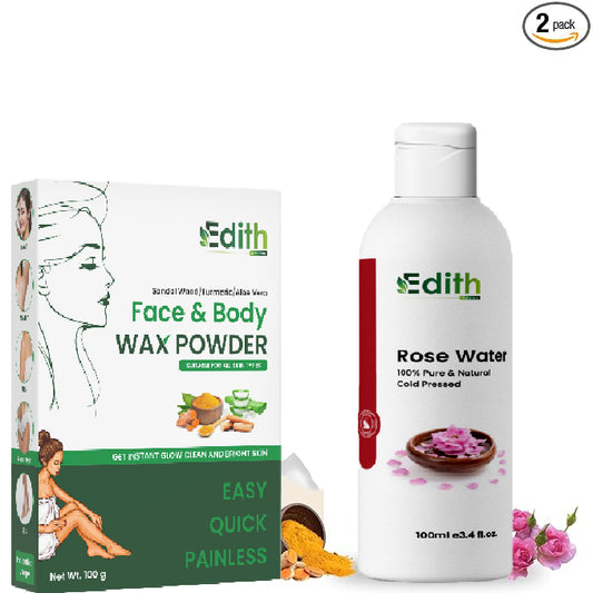 Edith Naturals Pure Herbal Hair Removal Powder With Rose Water