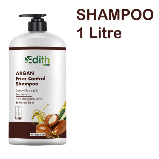 Argan Oil Hair Shampoo for Dry & Frizzy Hair | with Rosemary Vitamin E & Jojoba Oil | For Smooth, Soft, Shiny and Stronger Hair | Silicone, Sulphate & Paraben Free Shampoo for Women (1 lit)