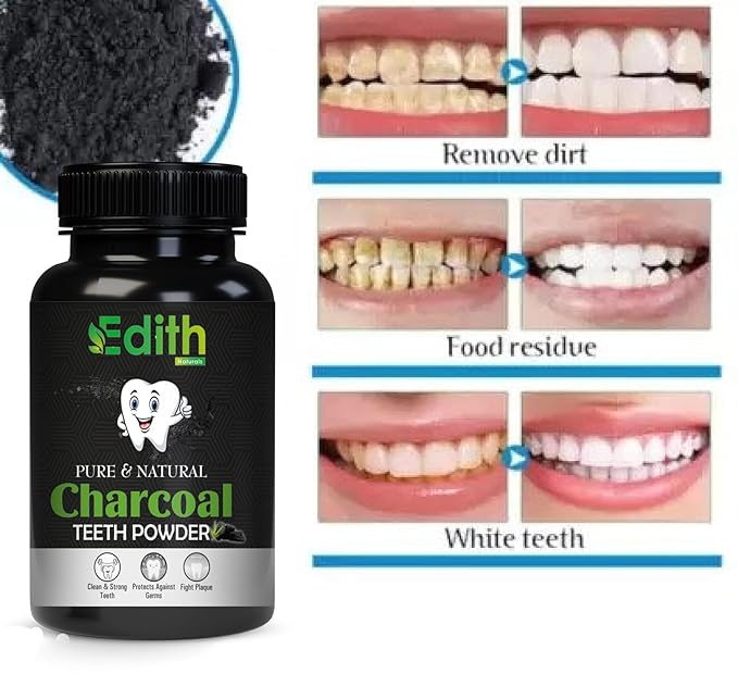 Charcoal Teeth Whitening Powder (80 Gram)