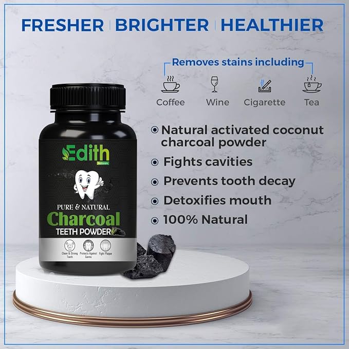 Charcoal Teeth Whitening Powder (80 Gram)