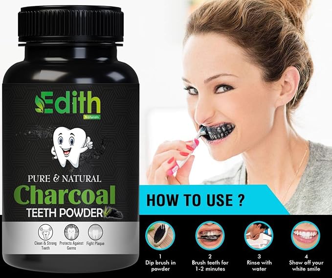 Charcoal Teeth Whitening Powder (80 Gram)