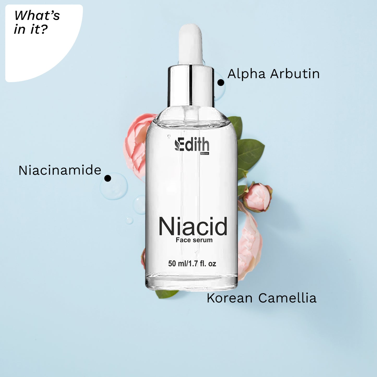 Edith Niacid Face Serum, 50 ml/1.7 fl. oz