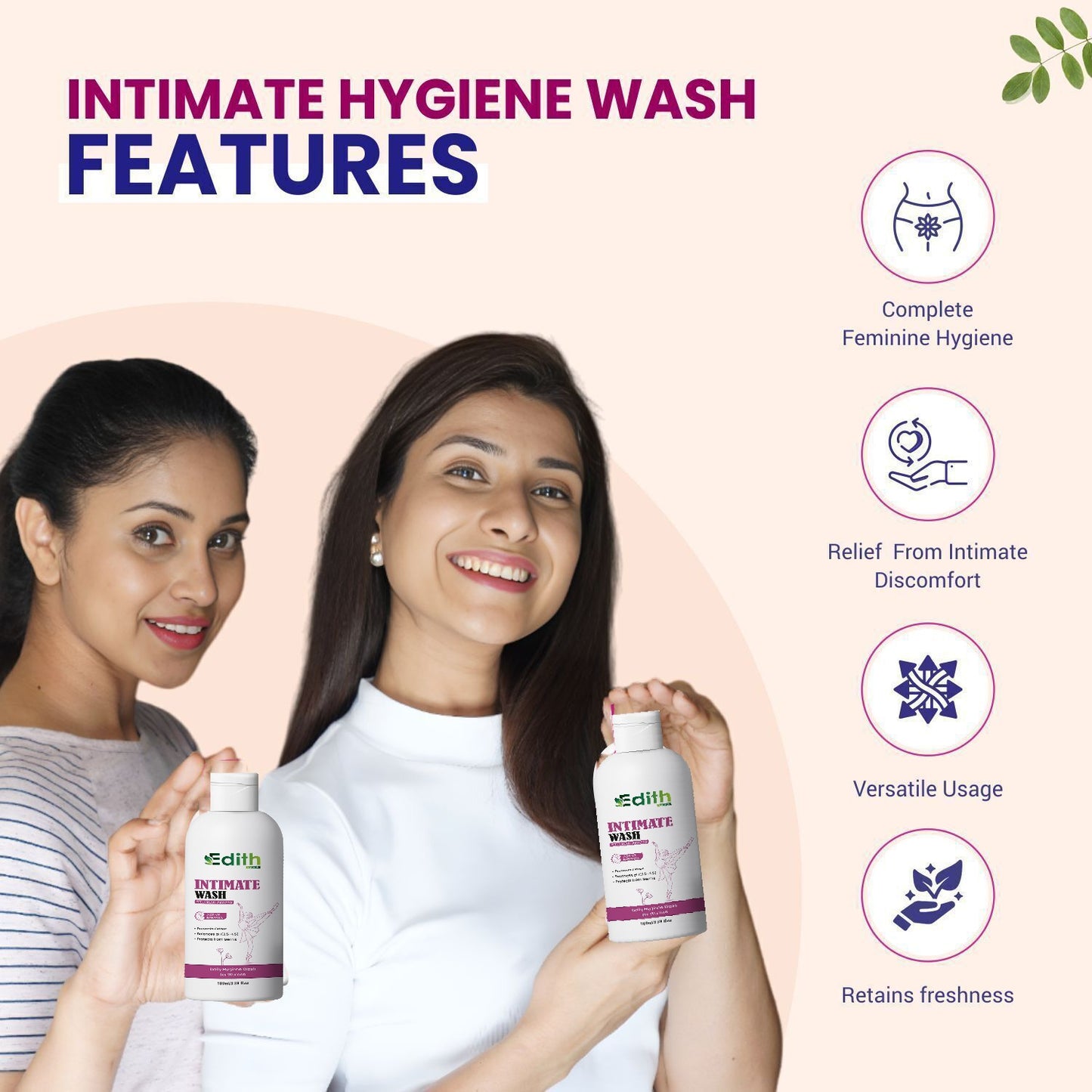 Hygiene Wash | With Germ and Odour Protection | pH Balanced Intimate Wash  (100 ml, Pack of 1)