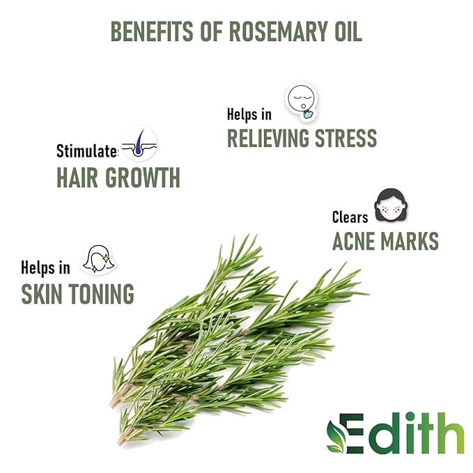 Rosemary Essential Oil for Hair Growth, Hair Fall Control and Nourishment, Skin Care (100 ml)