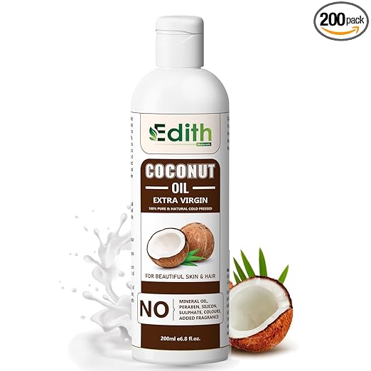  Extra Virgin Organic Coconut Oil For Hair And Skin  (200 ml)