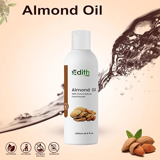 Almond Hair Oil for Silky, Strong Hair And Skin (200 ml)